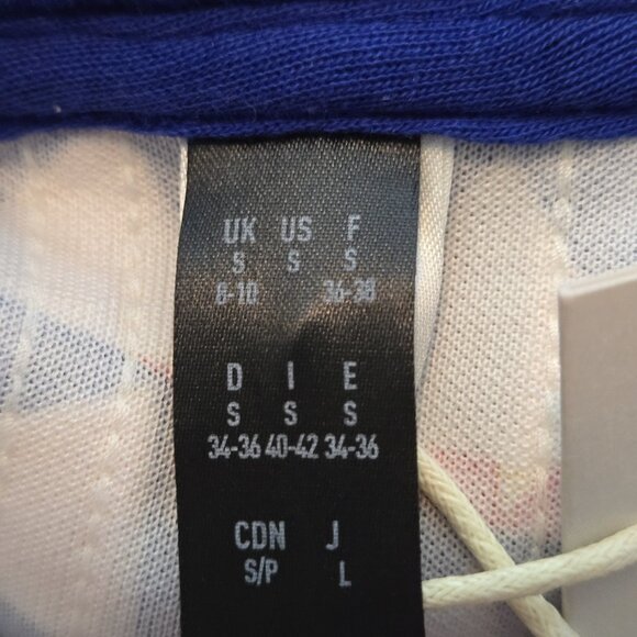 Adidas‎ Farm Rio Bold Blue Bliss Hoodie Womens Small 3 Stripe Training Cropped - Picture 3 of 15